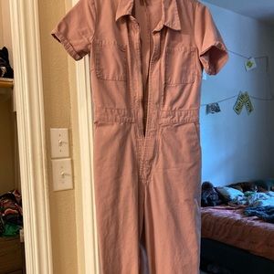 Urban outfitters pink jumpsuit